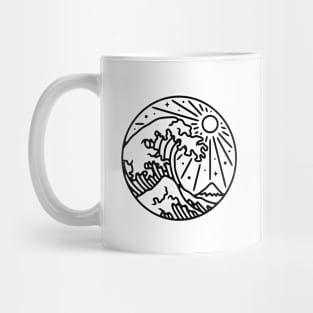 The Great Wave (for Light) Mug